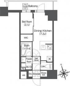 コンフォリア日暮里の間取り図