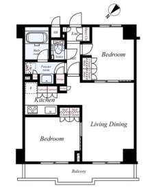 ルーブル王子本町の間取り図