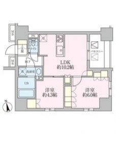 ザ・レジデンス三ノ輪の間取り図