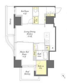 プライムメゾン入谷の間取り図