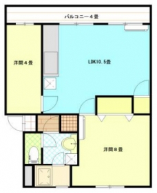 東観マンションの間取り図