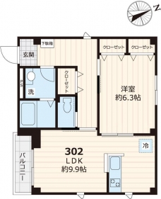 ビューノ　東池袋の間取り図