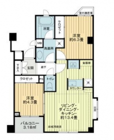 ミオカステーロ上池袋２の間取り図