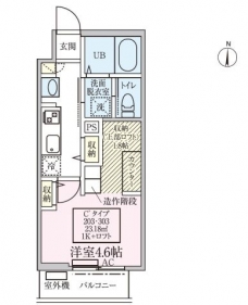 スカイルーチェ川口芝中田の間取り図