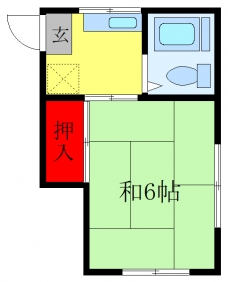 花菱荘の間取り図