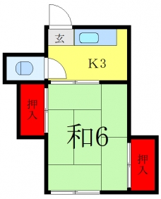 メゾン志賀の間取り図