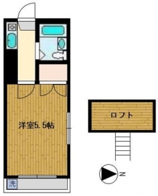 オークラレジデンス北千住の間取り図