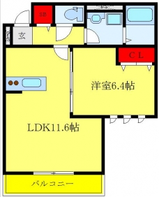 ソレイユ小竹向原の間取り図
