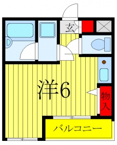 ティファニー舟渡の間取り図