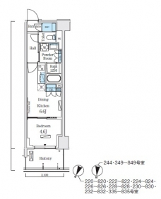 ロイヤルパークス赤羽ノースの間取り図