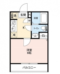 エクセラン中浦和の間取り図
