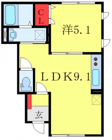 パストラーレ翠光の間取り図