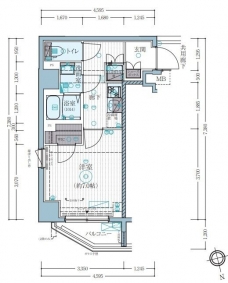 ミライズ早稲田レジデンスの間取り図