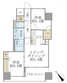 エミリブ東長崎の間取り図