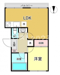 コーポ吉見の間取り図