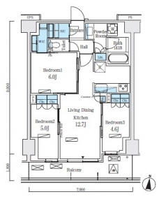 ロイヤルパークス赤羽ノースの間取り図