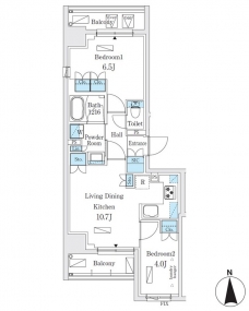 ジオエント秋葉原の間取り図