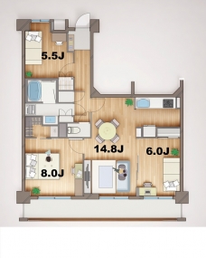 ステラメゾン田端の間取り図