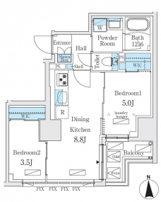 ジオエント秋葉原の間取り図