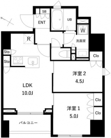 タスキプライムテラス本蓮沼の間取り図