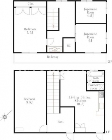 東十条1丁目一戸建ての間取り図
