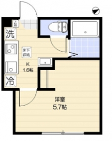 エクセラン本蓮沼Ⅰの間取り図