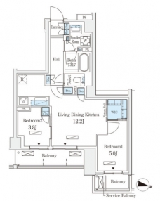 ロイヤルパークス赤羽サウス の間取り図