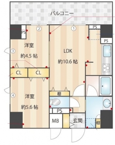 アルファレジデンシア南千住の間取り図