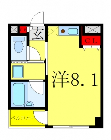 テック西ヶ原の間取り図