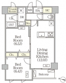 ＯＲＳＵＳ志村坂上 の間取り図