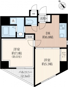 ラシクラス麹町の間取り図