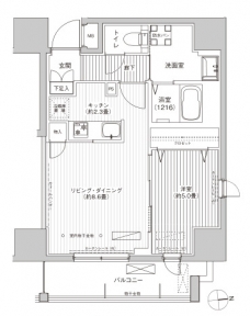 レジェンダリーガーデン赤羽イーストビューの間取り図