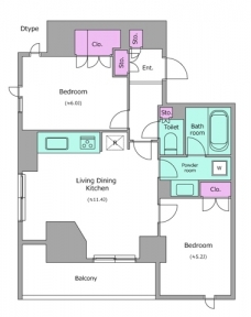 レジディア文京本郷Ⅳの間取り図
