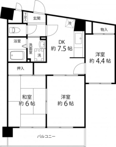 Ｔ’ｓ　ｇａｒｄｅｎ蕨Ⅱの間取り図