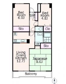 グランドール大宮の間取り図
