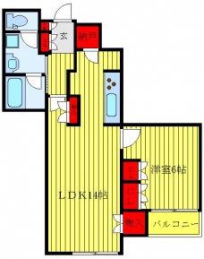 ウエストパークタワー池袋の間取り図