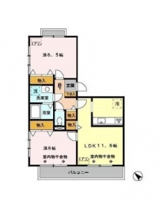 グリーンヒルズの間取り図