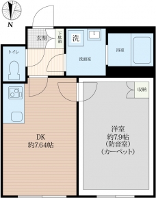 ラシクラス上板橋の間取り図