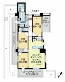 プレシス赤羽の間取り図