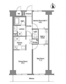 コンフォリア赤羽岩淵の間取り図