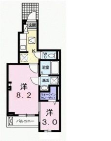 イリーデⅡの間取り図