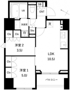 タスキプライムテラス本蓮沼の間取り図