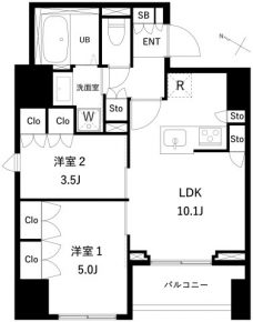 タスキプライムテラス本蓮沼の間取り図