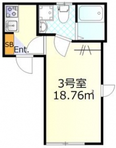 エーハイム浮間舟渡の間取り図