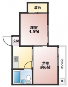 ファミーユ芝の間取り図