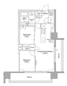 ザ・パークハビオ滝野川の間取り図
