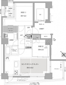 エルスタンザ文京白山の間取り図