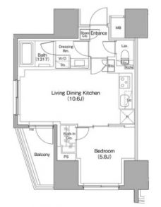 ザ・パークハビオ本郷菊坂の間取り図