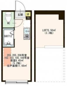 ハーモニーテラス上板橋の間取り図