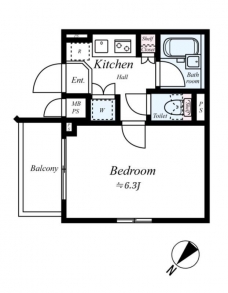ルーブル小竹向原の間取り図